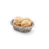 Cesto de pão oval - Cinza - 250 x 190 mm