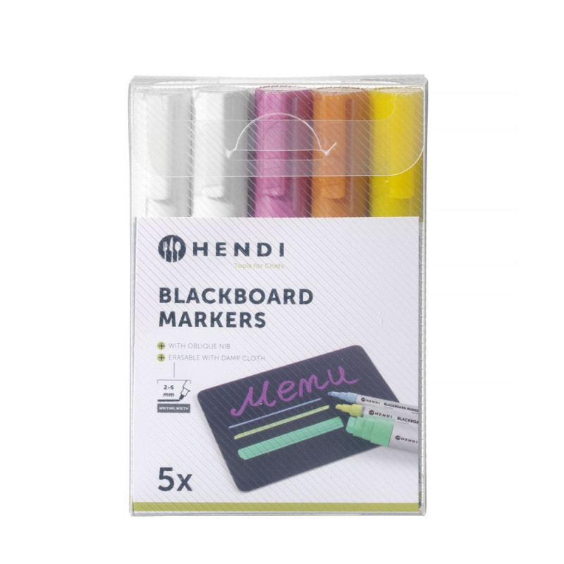 Marcadores de giz 6 mm - Marca HENDI - Fourniresto Marcadores de giz 6 mm - Marca HENDI - Fourniresto