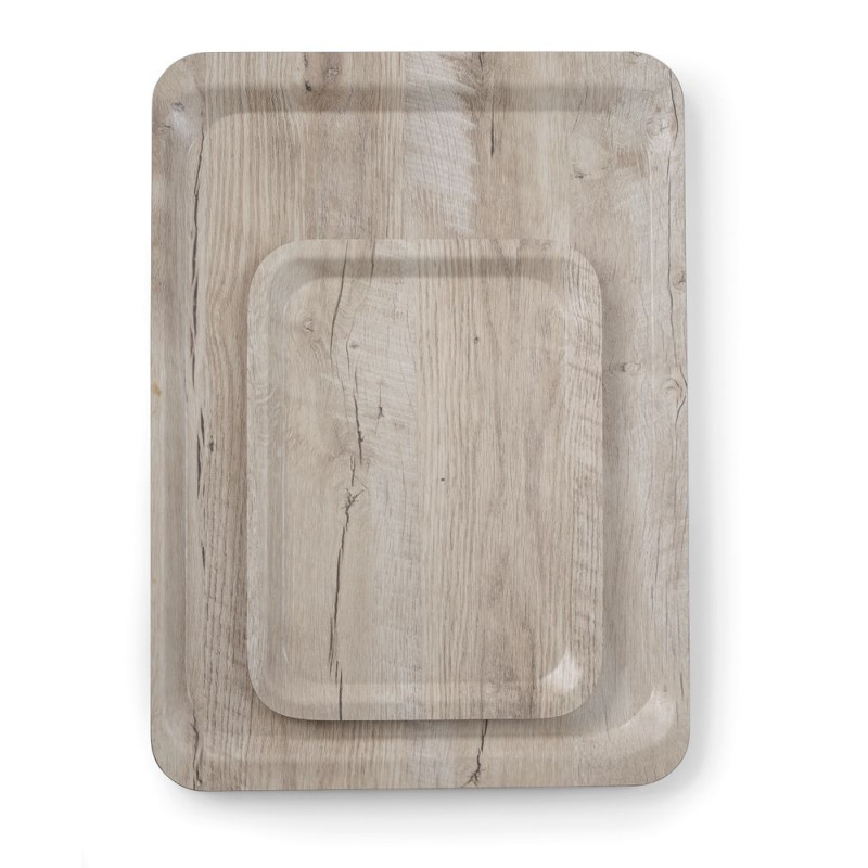 Tabuleiro de Serviço em Melamina Impresso Madeira Clara - 350 x 240 mm Tabuleiro de Serviço em Melamina Impresso Madeira Clara - 350 x 240 mm