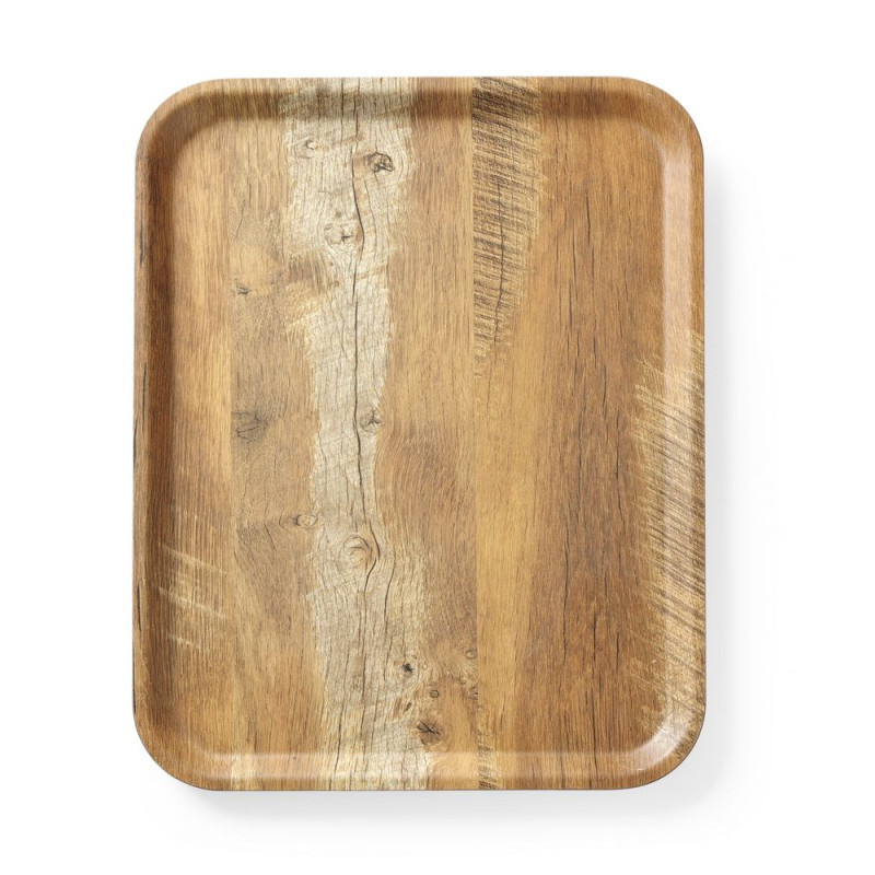 Tabuleiro de Serviço em Melamina Impresso Madeira - 430 x 330 mm Tabuleiro de Serviço em Melamina Impresso Madeira - 430 x 330 mm