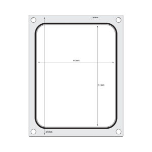 Matriz de Selagem para Seladora Manual - 227 x 178 mm - Hendi