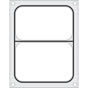 Matriz de Selagem para Seladora Manual - 2 Compartimentos - Hendi