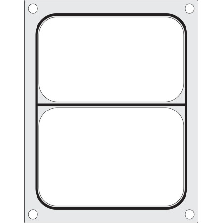 Matriz de Selagem para Seladora Manual - 2 Compartimentos - Hendi