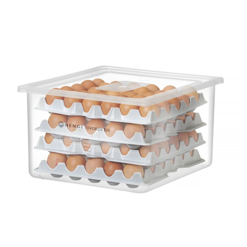 Caixa de ovos OVOBOX 120 HENDI - Armazenamento eficiente de ovos Caixa de ovos OVOBOX 120 HENDI - Armazenamento eficiente de ovos