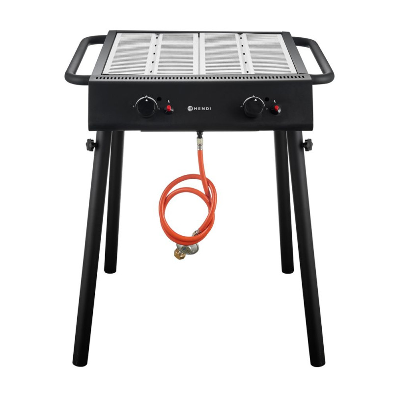 Churrasqueira a Gás Grill - Preto HENDI | Desempenho ótimo, grelhados memoráveis Churrasqueira a Gás Grill - Preto HENDI | Desempenho ótimo, grelhados memoráveis