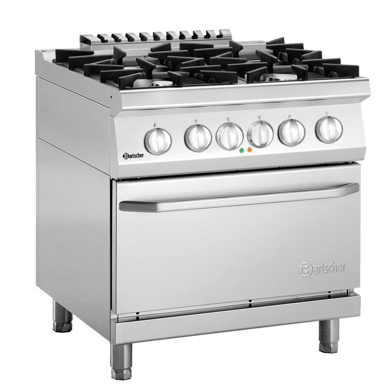 Forno 4 bocas com forno elétrico GN 2/1 Série 700 Forno 4 bocas com forno elétrico GN 2/1 Série 700