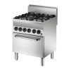 Forno 4 Bocas com Forno Elétrico GN1/1 Série 650