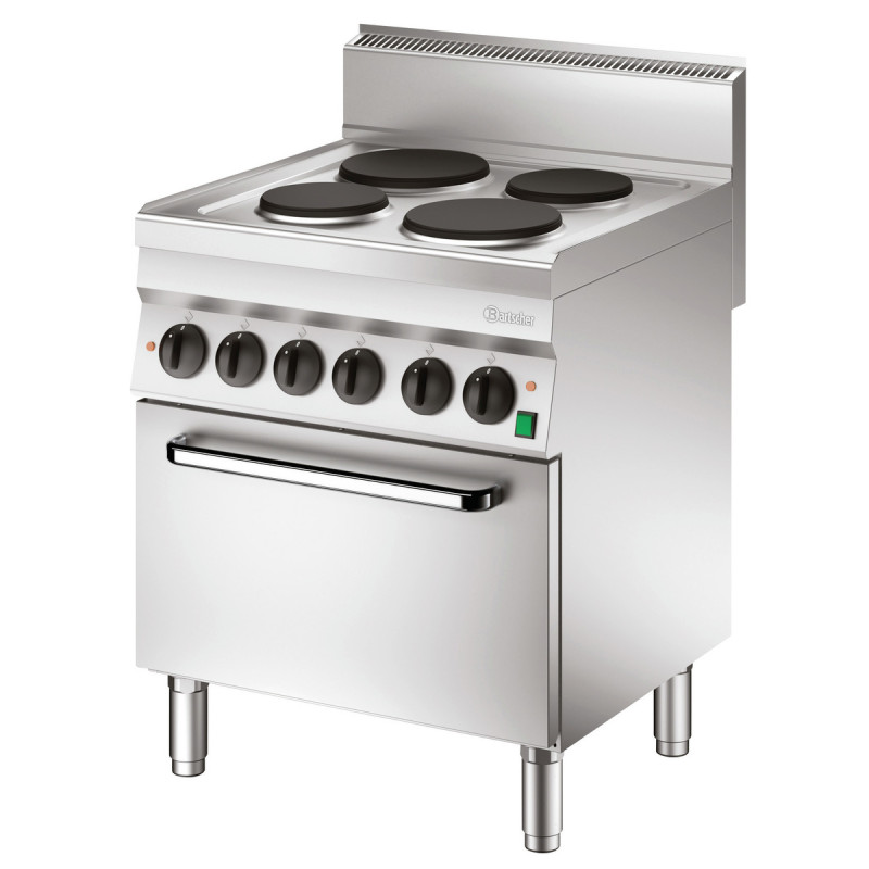 Four-burner stove with electric oven GN1/1 Series 650 Four-burner stove with electric oven GN1/1 Series 650