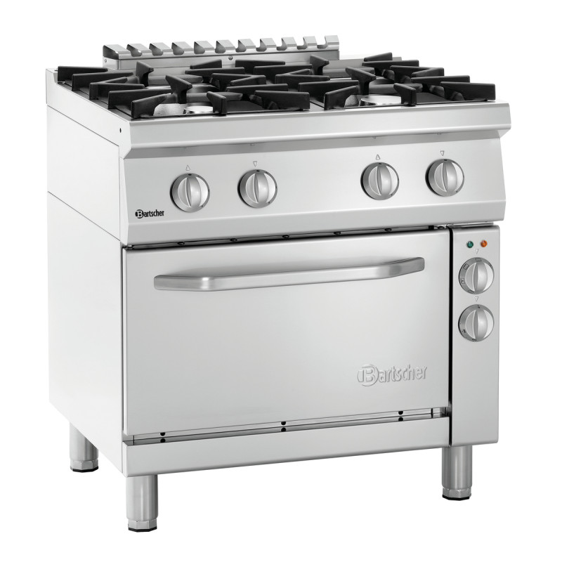 Forno 4 bocas com forno elétrico GN 1/1 Série 700 Forno 4 bocas com forno elétrico GN 1/1 Série 700