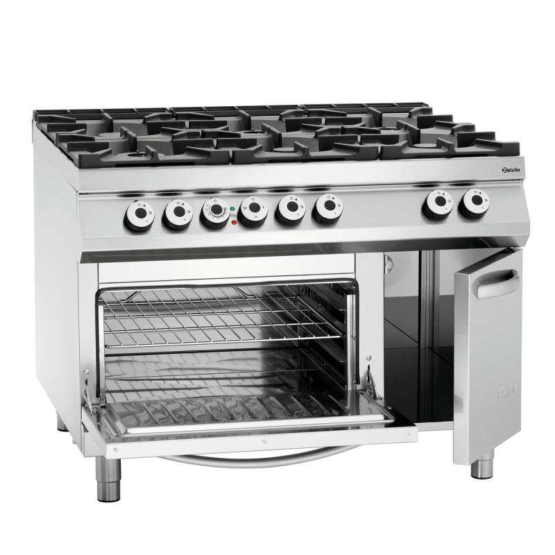 Forno Série 900 - 6 Queimadores Vivos Bartscher Forno Série 900 - 6 Queimadores Vivos Bartscher