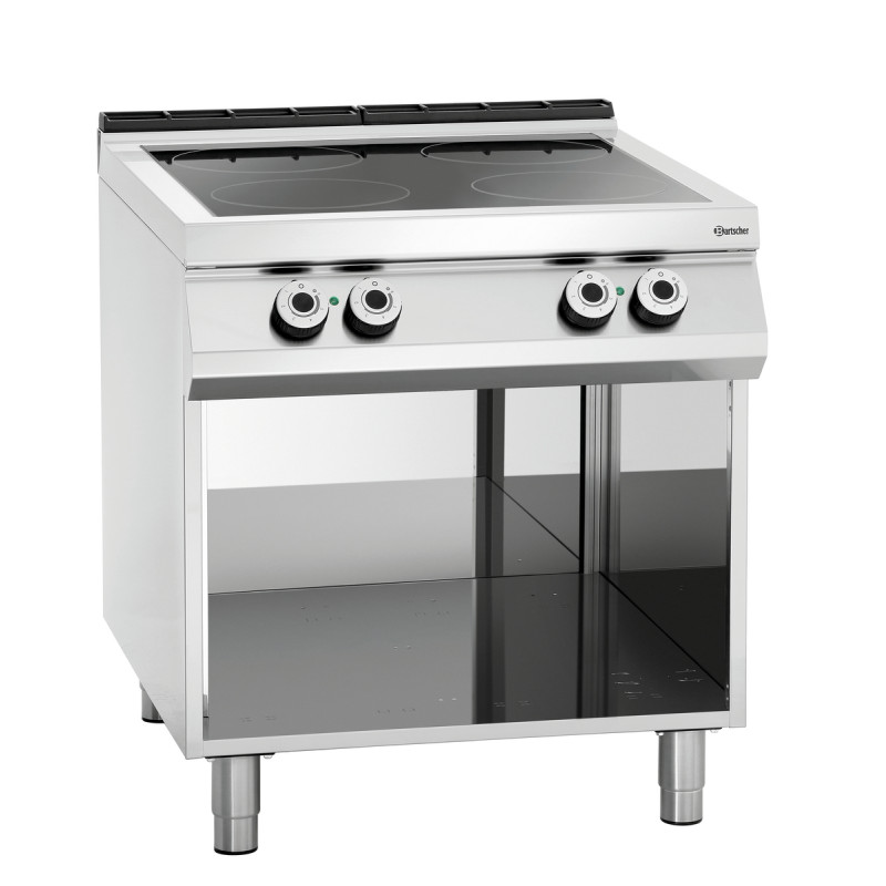 Forno de vitrocerâmica profissional Bartscher série 900 - 4 zonas radiantes Forno de vitrocerâmica profissional Bartscher série 900 - 4 zonas radiantes