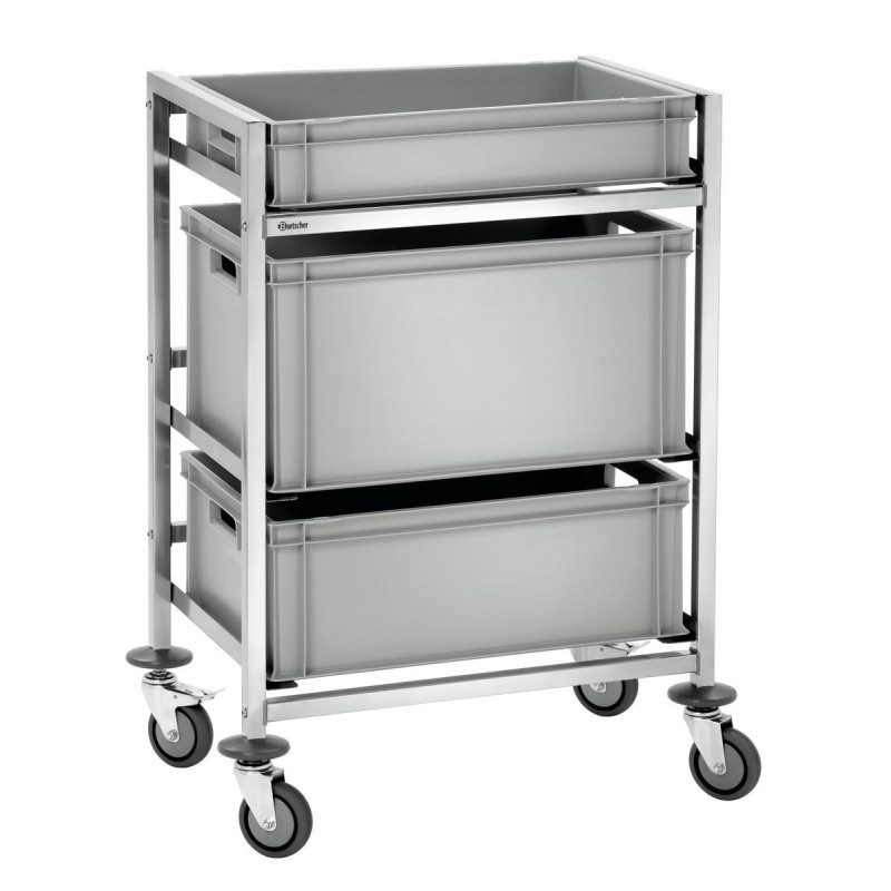 Chariot de rangement pour caisses euronormes Chariot de rangement pour caisses euronormes