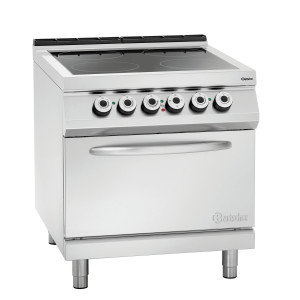 Forno vitrocerâmico com 4 zonas radiantes - Forno elétrico GN 2/1 da marca Bartscher