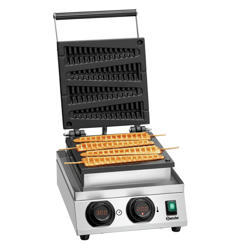 Gofre Profissional Lolly - 4 Waffles em Espiga - Bartscher Gofre Profissional Lolly - 4 Waffles em Espiga - Bartscher
