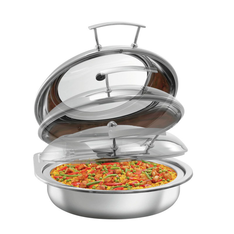 Chafing Dish Flexível Redondo com Tampa Removível - 6,2 L - Bartscher Chafing Dish Flexível Redondo com Tampa Removível - 6,2 L - Bartscher