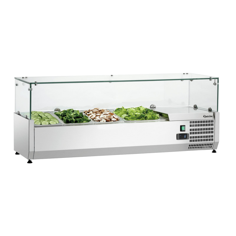 Saladeira para colocar - 3 x GN 1/3 + 1 x GN 1/2 Saladeira para colocar - 3 x GN 1/3 + 1 x GN 1/2