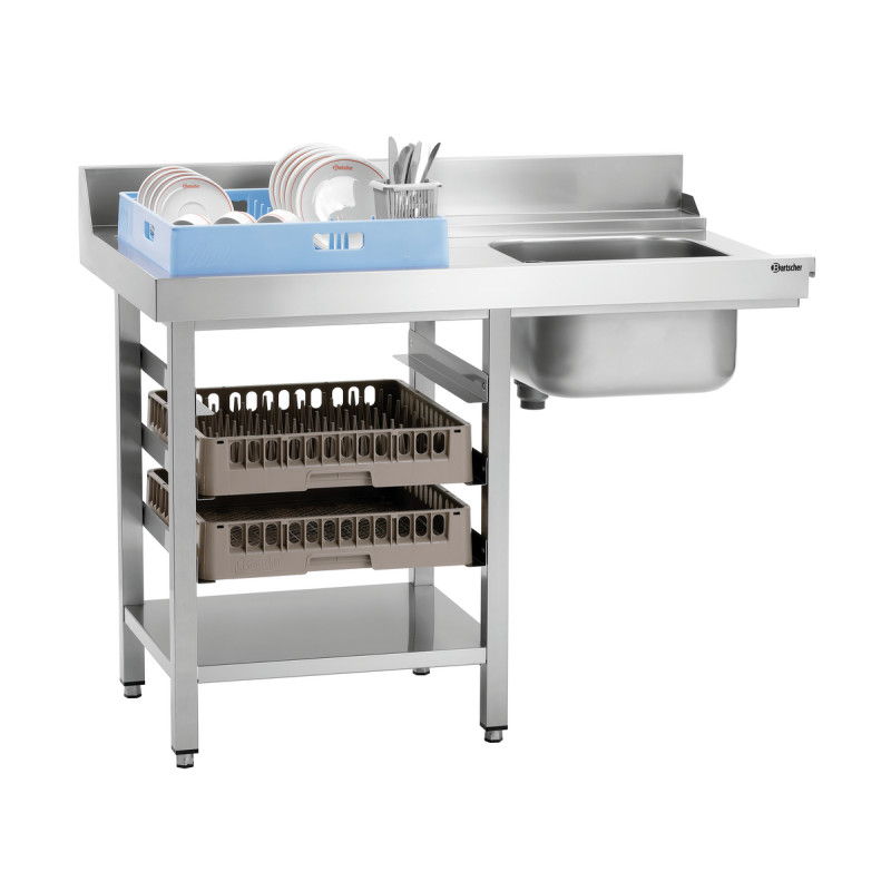 Mesa de triagem DS-LI1B SKE em aço inoxidável - Dimensões ideais Mesa de triagem DS-LI1B SKE em aço inoxidável - Dimensões ideais
