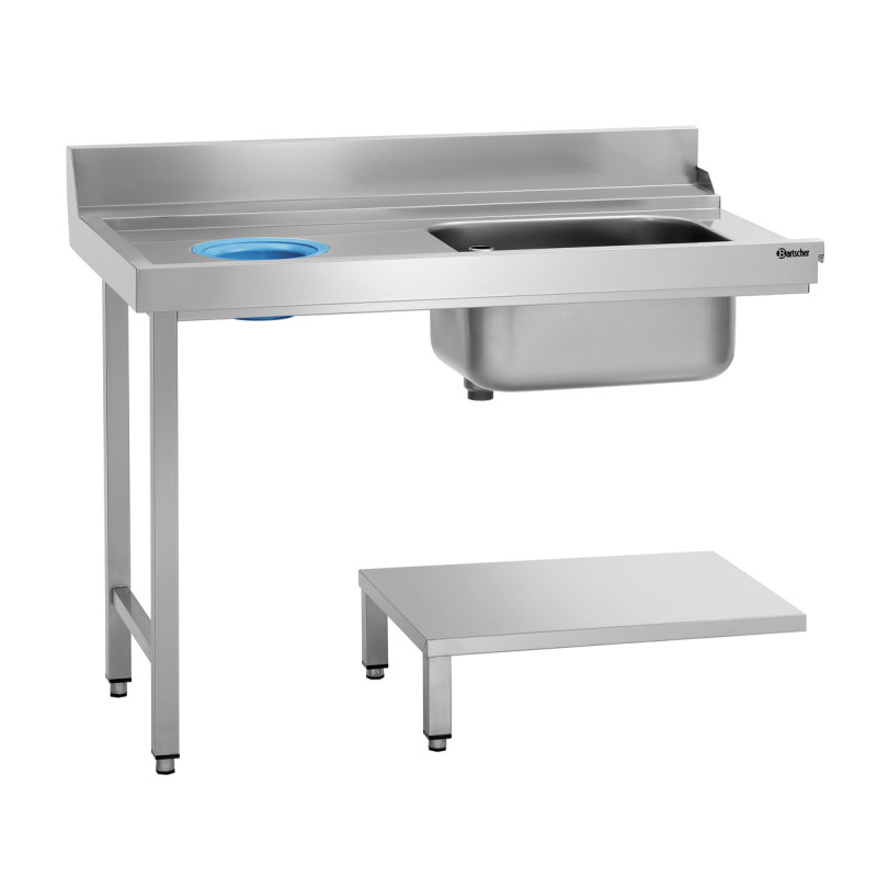Mesa de triagem em aço inoxidável Bartscher 109742 Mesa de triagem em aço inoxidável Bartscher 109742
