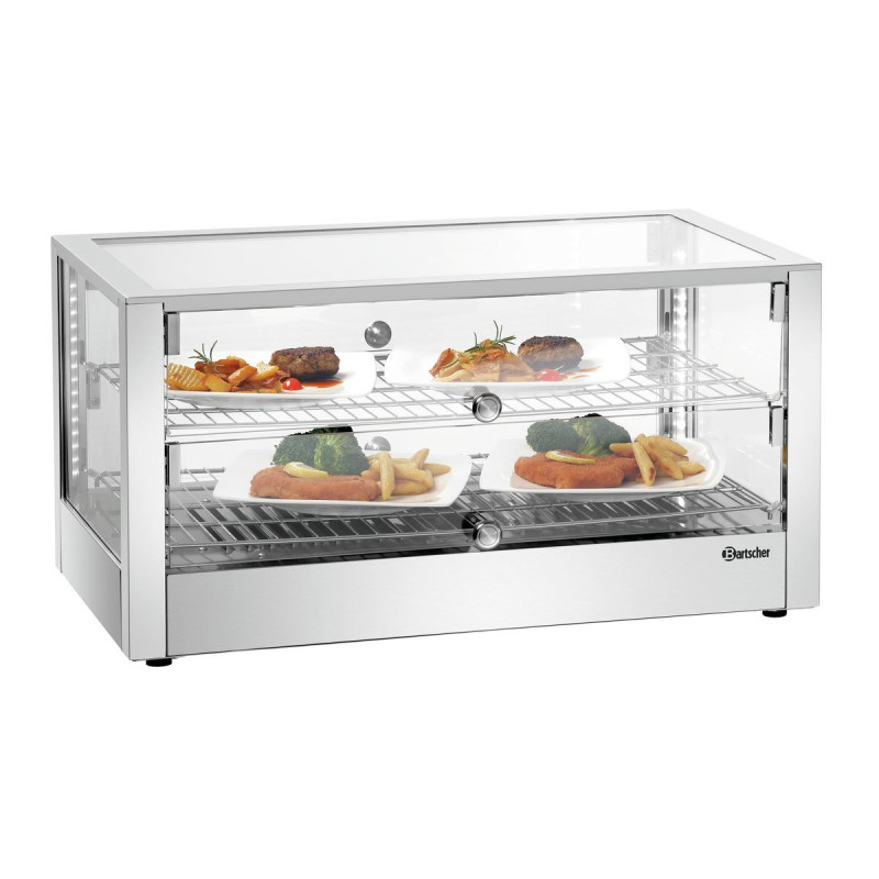 Vitrine aquecida Bartscher 6200 2EK - Mantém a temperatura até 90°C Vitrine aquecida Bartscher 6200 2EK - Mantém a temperatura até 90°C
