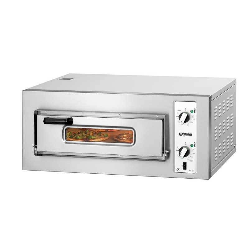 Forno de pizza NT 501 Bartscher: Cozimento simultâneo de 4 pizzas até 450 °C Forno de pizza NT 501 Bartscher: Cozimento simultâneo de 4 pizzas até 450 °C