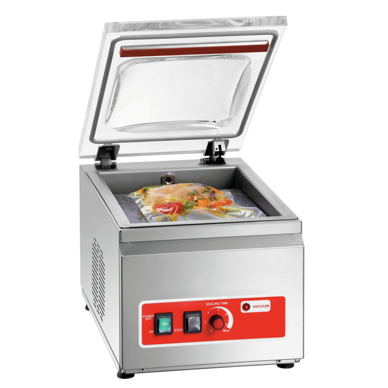 Máquina de embalagem a vácuo profissional Bartscher K 250/150L - Conservação ideal Máquina de embalagem a vácuo profissional Bartscher K 250/150L - Conservação ideal