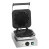 Máquina de waffles profissional Bartscher 1HW211 em aço inoxidável - Cozimento perfeito de waffles em forma de coração