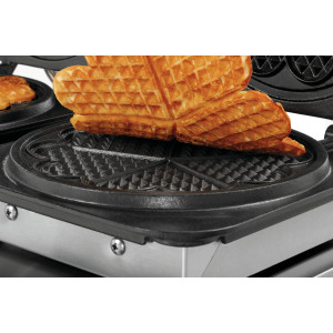 Gaufrier profissional Bartscher 2HW211 - Waffles coração em aço inoxidável