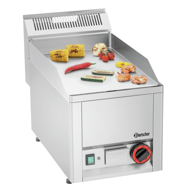 Placa GPL 320E-G Bartscher: Placa lisa cromada e potência 3000W Placa GPL 320E-G Bartscher: Placa lisa cromada e potência 3000W