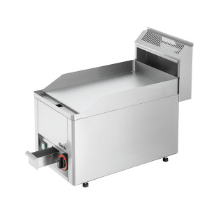 Placa GPL 320E-G Bartscher: Placa lisa cromada e potência 3000W