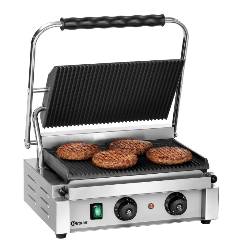 Grill de contato Panini-T Bartscher: Grelhador de contato de alto desempenho para paninis e sanduíches Grill de contato Panini-T Bartscher: Grelhador de contato de alto desempenho para paninis e sanduíches