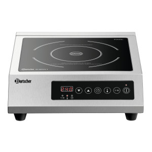 Placa de indução Bartscher IK 30TCS-1 - Potência 3000W & Controles táteis