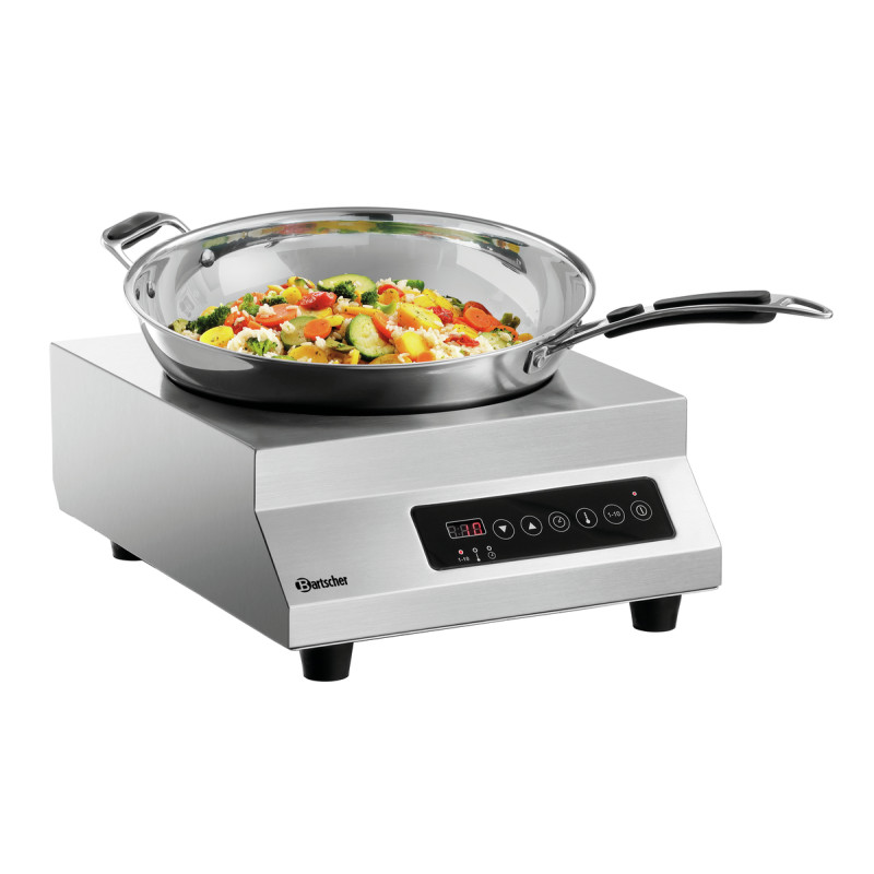 Wok à induction professionnel Bartscher - 3500 watts, polyvalent Wok à induction professionnel Bartscher - 3500 watts, polyvalent