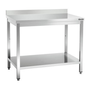 Mesa de trabalho inox L1000, AD, Bartscher | Espaçosa & robusta