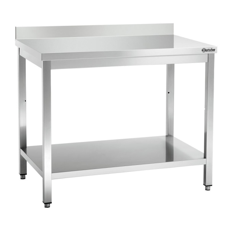 Mesa de trabalho inox Bartscher 1800mm - Robusta e funcional Mesa de trabalho inox Bartscher 1800mm - Robusta e funcional