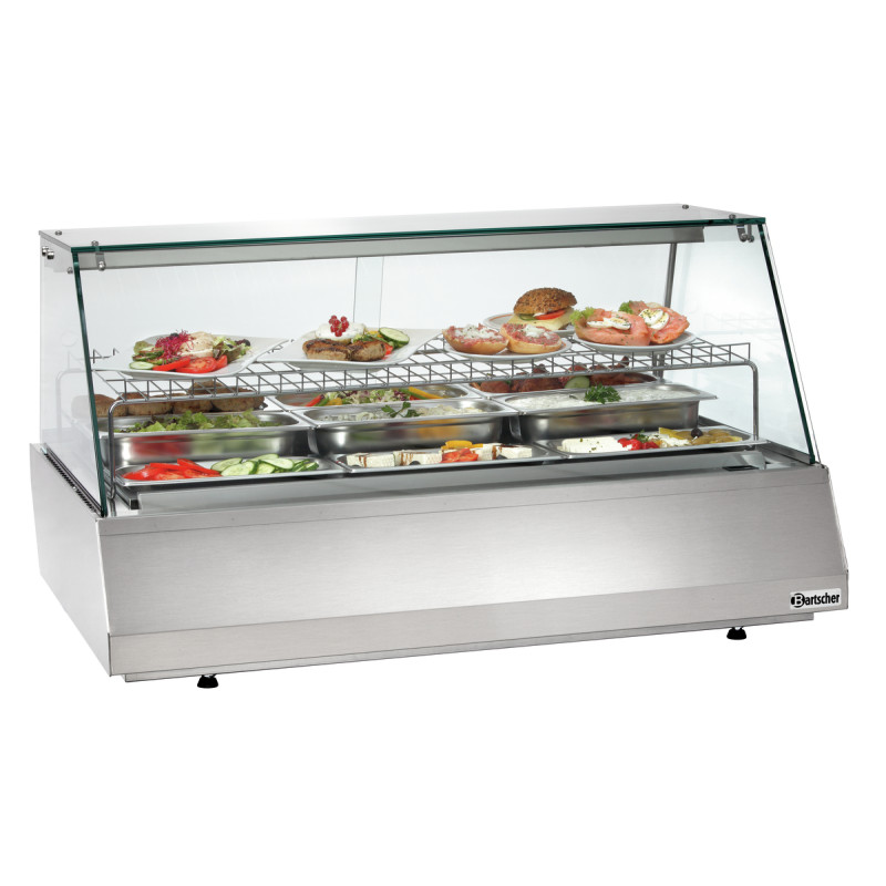 Vitrine refrigerada Bartscher 3/1 GN vidro plano | Conservação ótima Vitrine refrigerada Bartscher 3/1 GN vidro plano | Conservação ótima