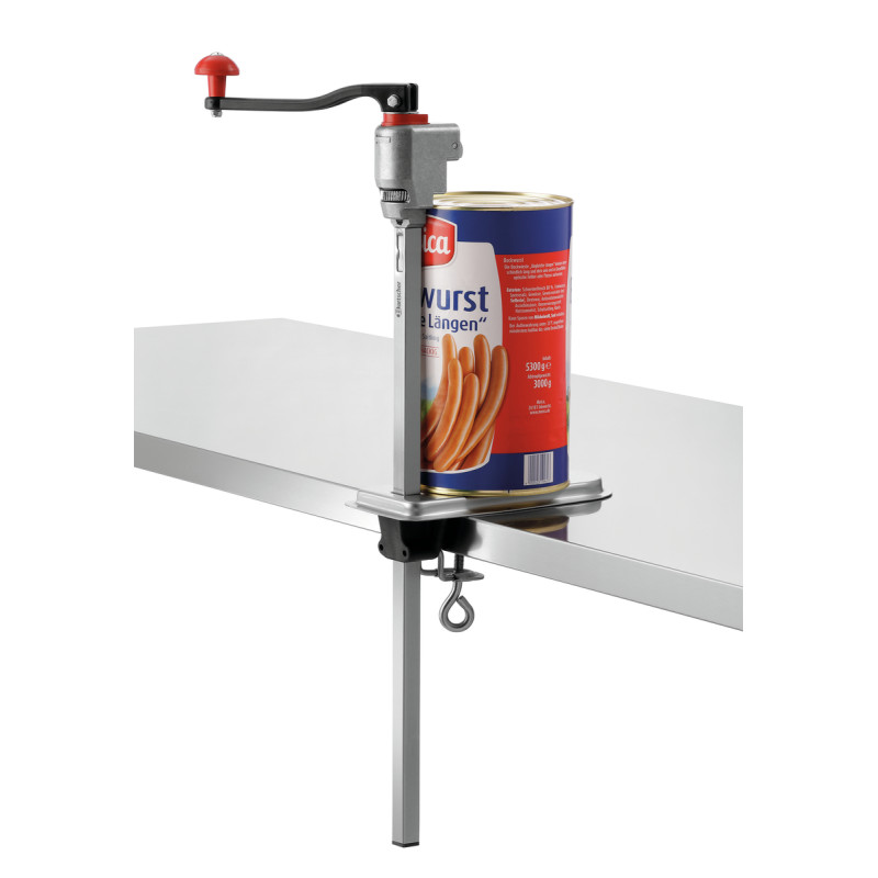 Abridor de latas KB565 Bartscher em aço inoxidável, prático e robusto Abridor de latas KB565 Bartscher em aço inoxidável, prático e robusto