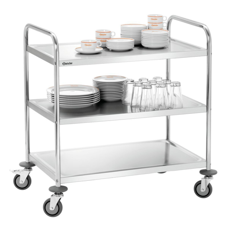 Carrinho de serviço TS301 Bartscher - Transporte eficiente para cozinhas profissionais Carrinho de serviço TS301 Bartscher - Transporte eficiente para cozinhas profissionais