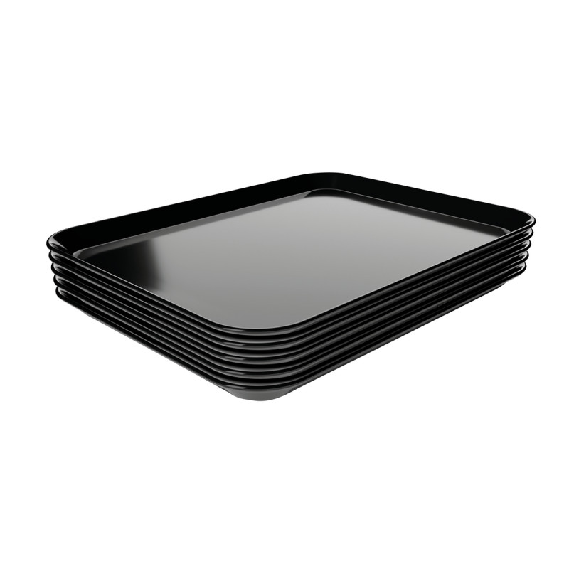 Prato de apresentação preto em melamina 210x280 mm Bartscher - Elegância e profissionalismo na cozinha Prato de apresentação preto em melamina 210x280 mm Bartscher - Elegância e profissionalismo na cozinha
