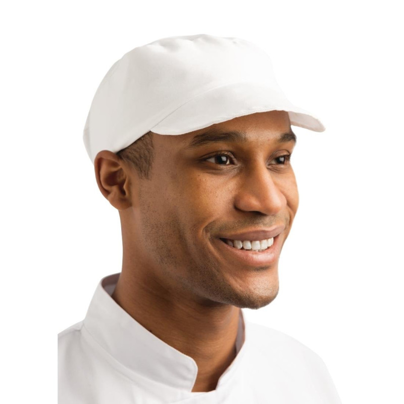 Boné de padeiro branco em algodão - Tamanho único - Whites Chefs Clothing - Fourniresto Boné de padeiro branco em algodão - Tamanho único - Whites Chefs Clothing - Fourniresto