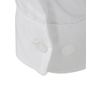 White Unisex Long Sleeve Shirt Uniform Works - Size S - Chef Works - Fourniresto