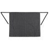 Avental de cozinha listrado branco e preto 760 x 970 mm - Roupas de chef brancas - Fourniresto