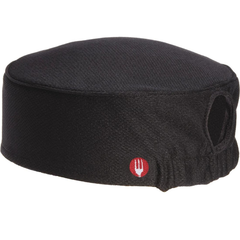 Gorro de Cozinha Preto Cool Vent para Mulher - Chef Works - Fourniresto Gorro de Cozinha Preto Cool Vent para Mulher - Chef Works - Fourniresto