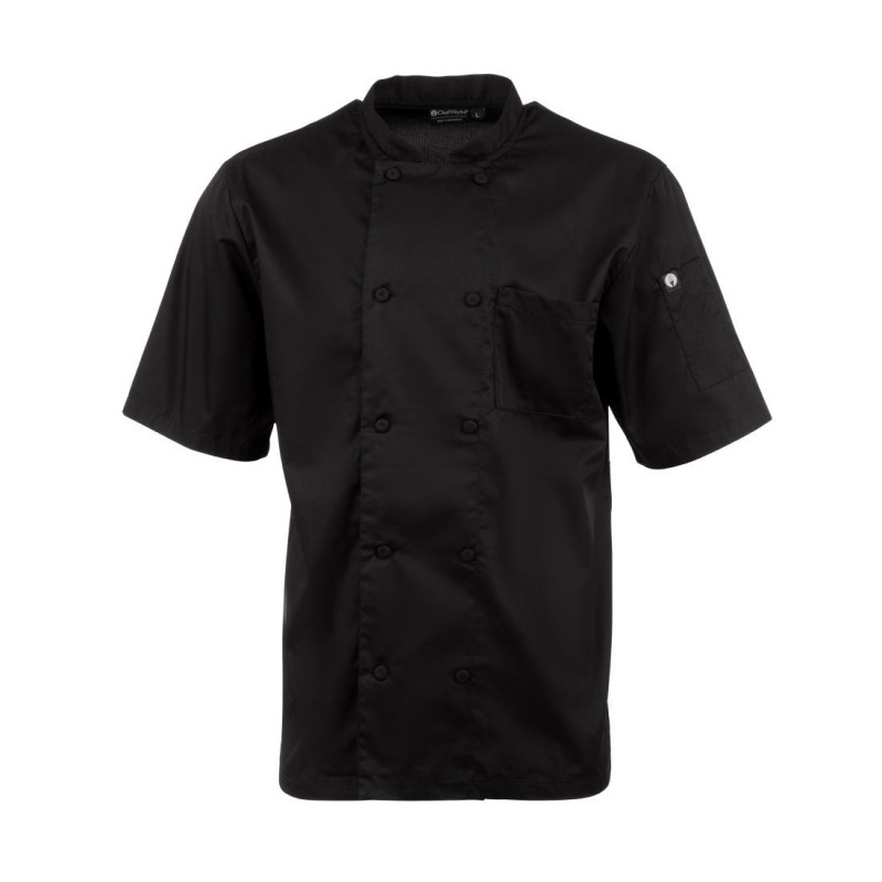 Veste De Cuisine Mixte Noire Cool Vent Montreal - Taille M - Chef Works - Fourniresto Veste De Cuisine Mixte Noire Cool Vent Montreal - Taille M - Chef Works - Fourniresto