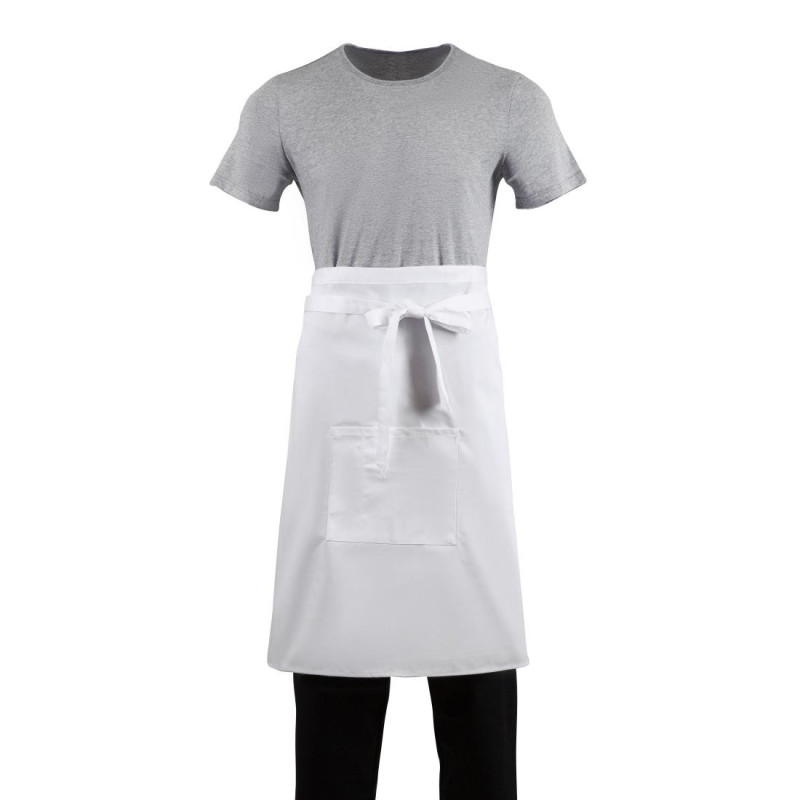 Avental de garçom padrão branco 1000 x 700 mm - Roupas de chef branco - Fourniresto Avental de garçom padrão branco 1000 x 700 mm - Roupas de chef branco - Fourniresto