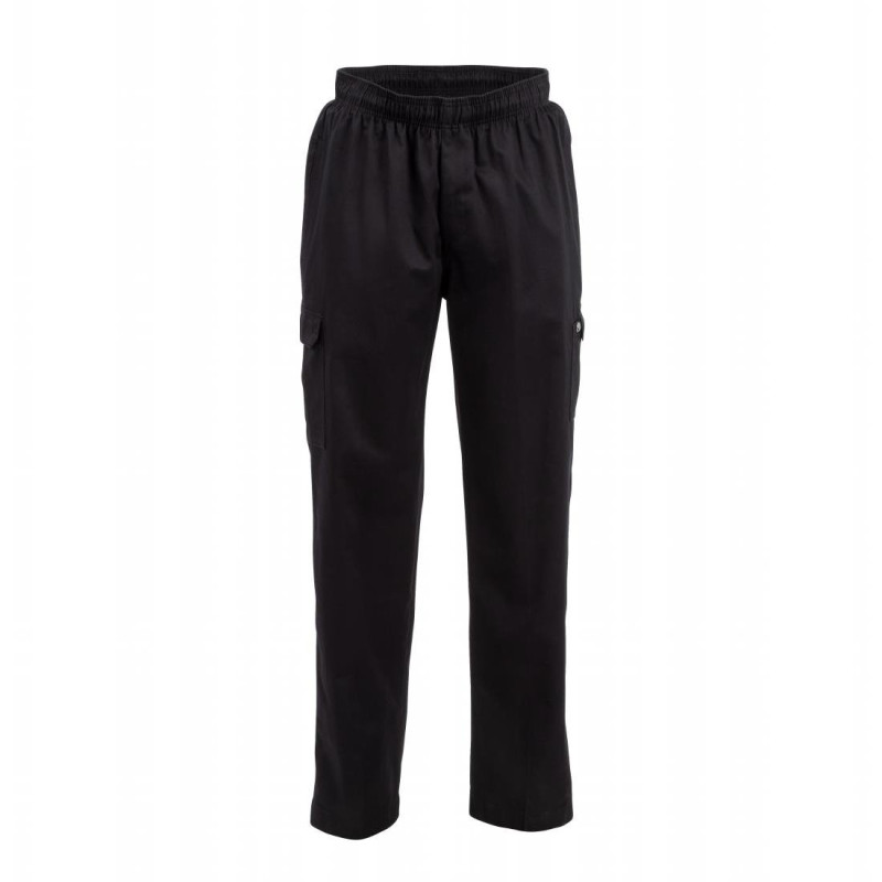 Pantalon de Cuisine Mixte Fit Cargo Noir - Taille XXL - Chef Works - Fourniresto Pantalon de Cuisine Mixte Fit Cargo Noir - Taille XXL - Chef Works - Fourniresto