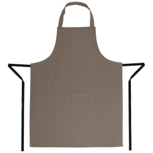 Avental Bavete Marrom Claro em Poliéster/Algodão 711 x 965 mm - Vestuário de Chef Whites - Fourniresto