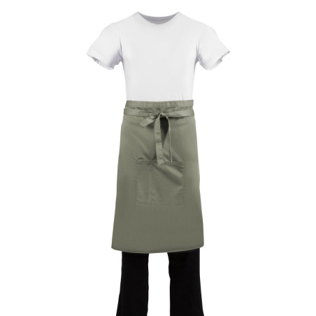 Avental de Garçom Oliva em Poliéster/Algodão 1000 x 700 mm - Whites Chefs Clothing - Fourniresto