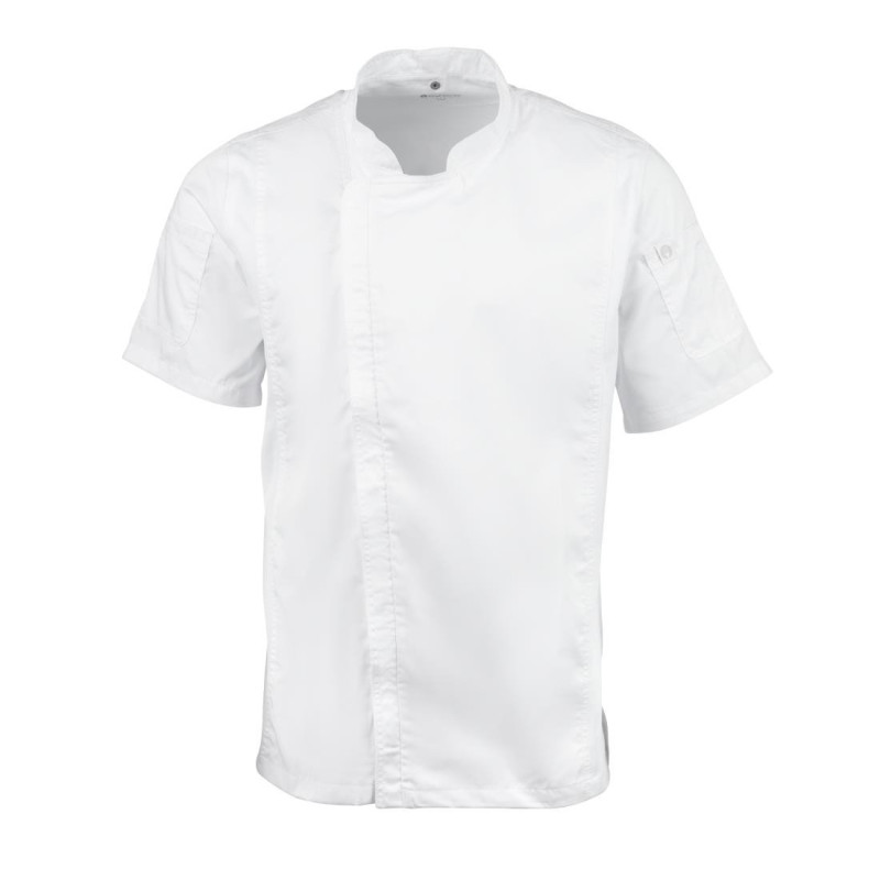 White Urban Springfield Unisex Kitchen Jacket - Size M - Chef Works - Fourniresto White Urban Springfield Unisex Kitchen Jacket - Size M - Chef Works - Fourniresto