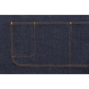 Avental Bavete Indigo Memphis em Algodão 760 x 865 mm - Chef Works - Fourniresto