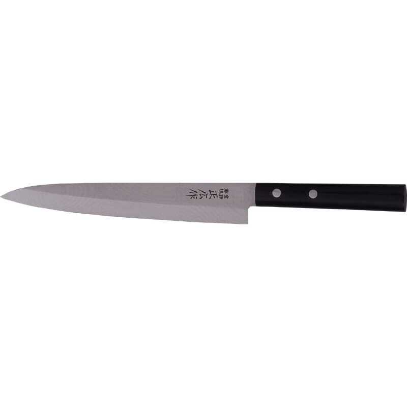 Faca de sushi Yanagiba para canhoto lâmina de 20 cm qualidade japonesa Faca de sushi Yanagiba para canhoto lâmina de 20 cm qualidade japonesa